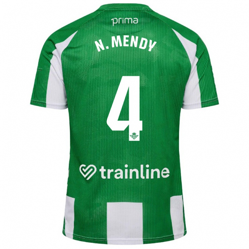 ילדים נובל מנדי #4 ירוק לבן ג'רזי ביתית 2025/26 חולצה קצרה