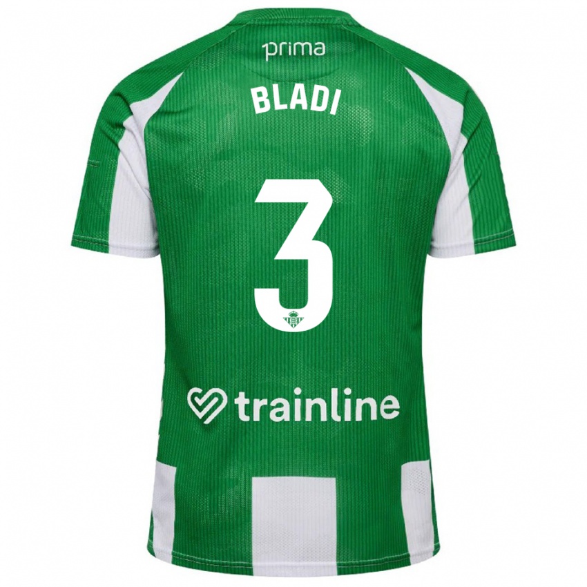 ילדים Darling Bladi #3 ירוק לבן ג'רזי ביתית 2025/26 חולצה קצרה