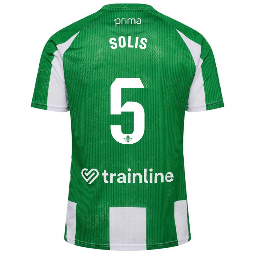 ילדים מרקוס סוליס #5 ירוק לבן ג'רזי ביתית 2025/26 חולצה קצרה