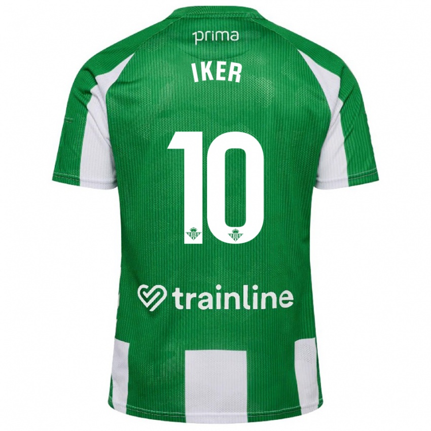 ילדים איקר לוסאדה #10 ירוק לבן ג'רזי ביתית 2025/26 חולצה קצרה