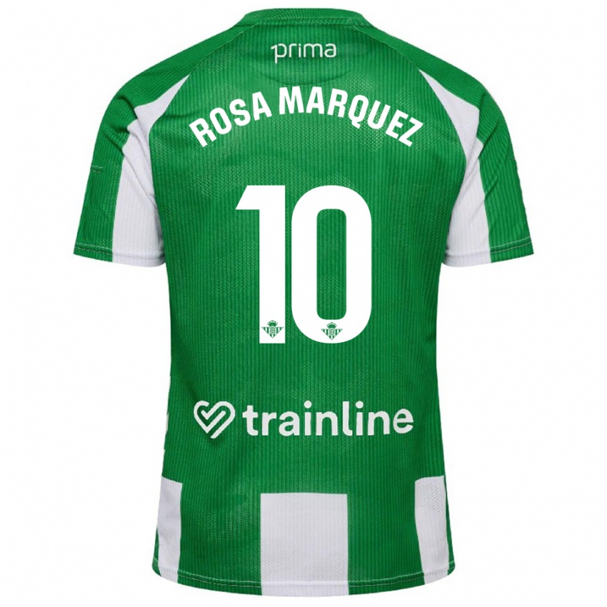 ילדים רוסה מארקס #10 ירוק לבן ג'רזי ביתית 2025/26 חולצה קצרה