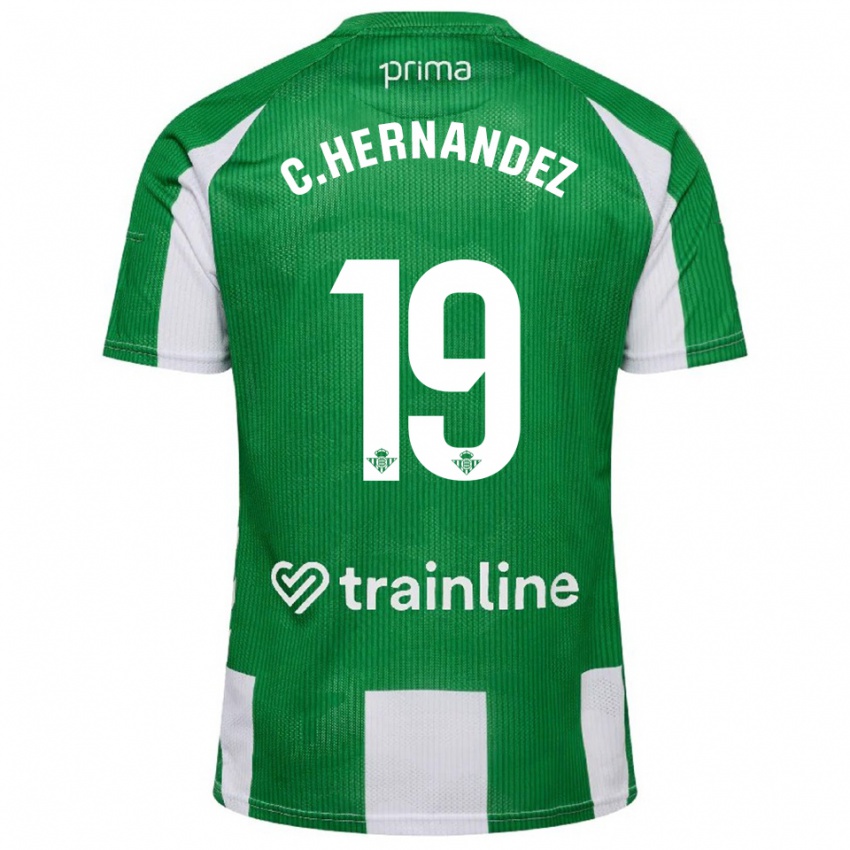 ילדים קוצ'ו הרננדס #19 ירוק לבן ג'רזי ביתית 2025/26 חולצה קצרה