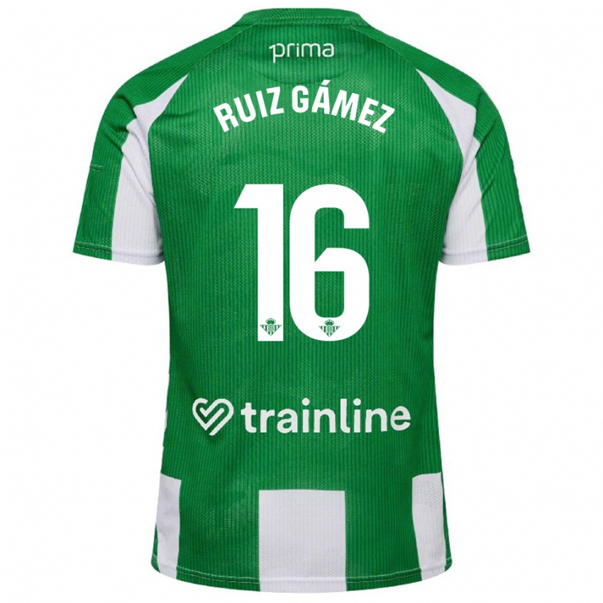 ילדים מריה רואיז #16 ירוק לבן ג'רזי ביתית 2025/26 חולצה קצרה