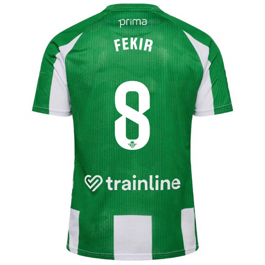 ילדים נאביל פקיר #8 ירוק לבן ג'רזי ביתית 2025/26 חולצה קצרה