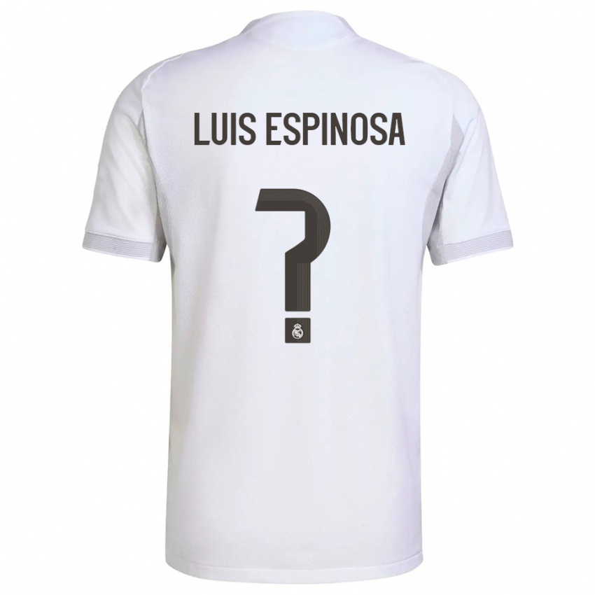 ילדים José Luis Espinosa #0 לבן צהוב ג'רזי ביתית 2025/26 חולצה קצרה