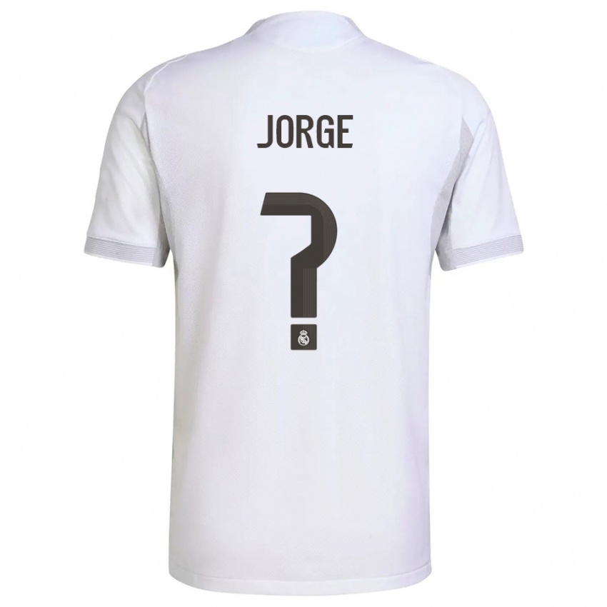 ילדים Jorge García #0 לבן צהוב ג'רזי ביתית 2025/26 חולצה קצרה