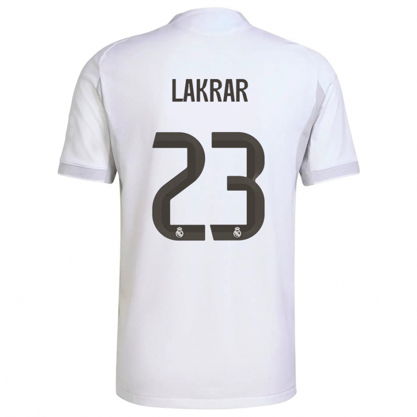 ילדים מאל לקראר #23 לבן צהוב ג'רזי ביתית 2025/26 חולצה קצרה