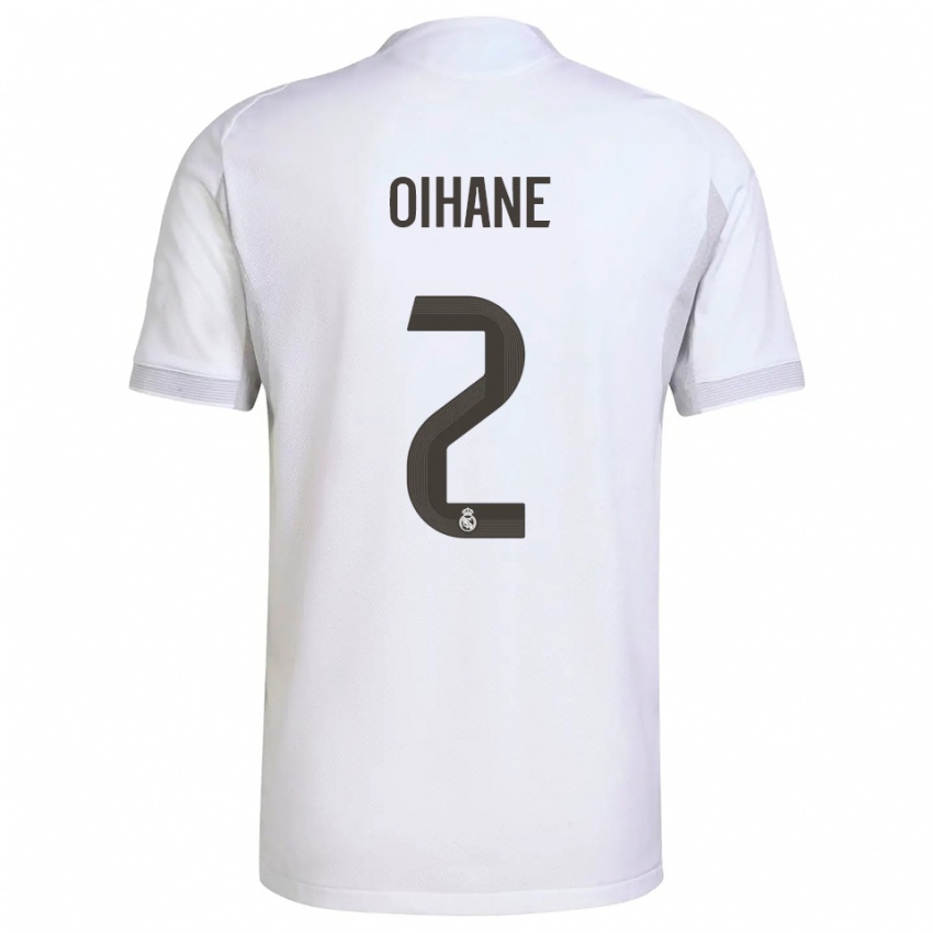 ילדים אוהאנה הרננדס #2 לבן צהוב ג'רזי ביתית 2025/26 חולצה קצרה