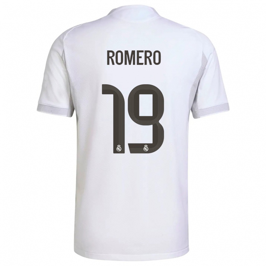 ילדים Alfonso Romero #19 לבן צהוב ג'רזי ביתית 2025/26 חולצה קצרה