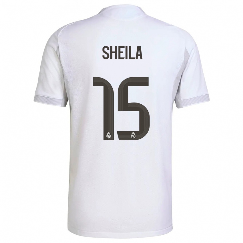 ילדים שילה גרסיה #15 לבן צהוב ג'רזי ביתית 2025/26 חולצה קצרה