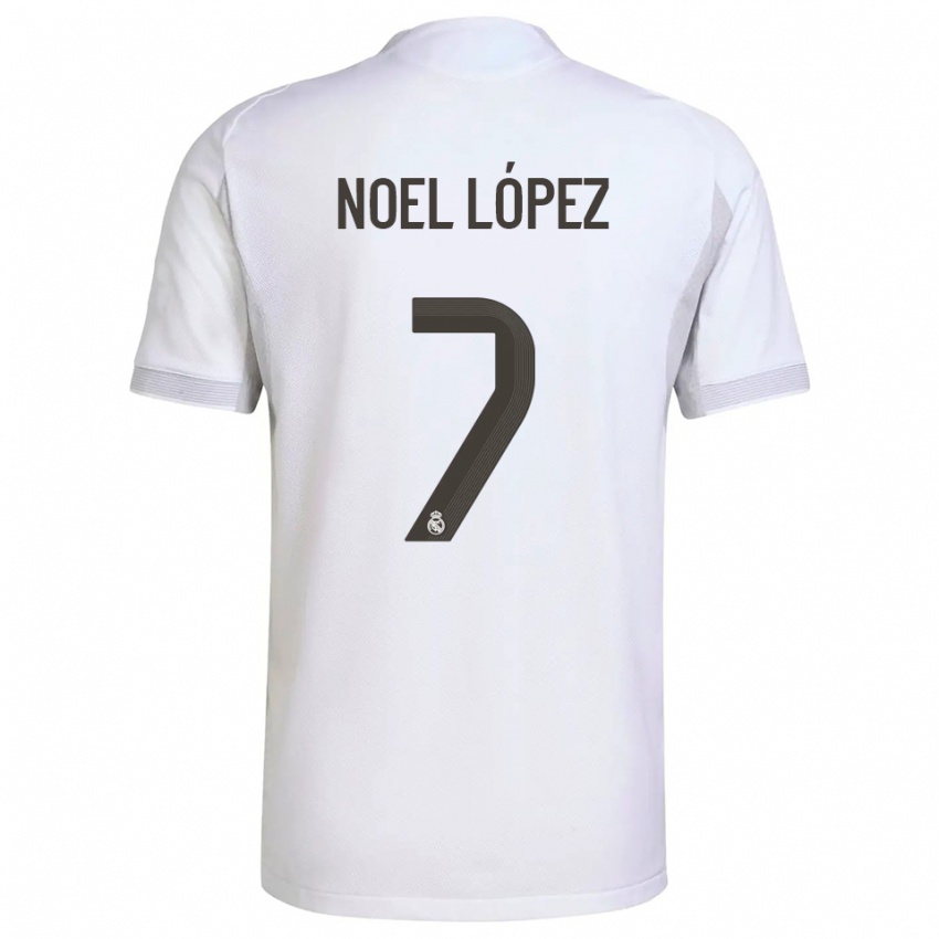 ילדים נואל לופס #7 לבן צהוב ג'רזי ביתית 2025/26 חולצה קצרה