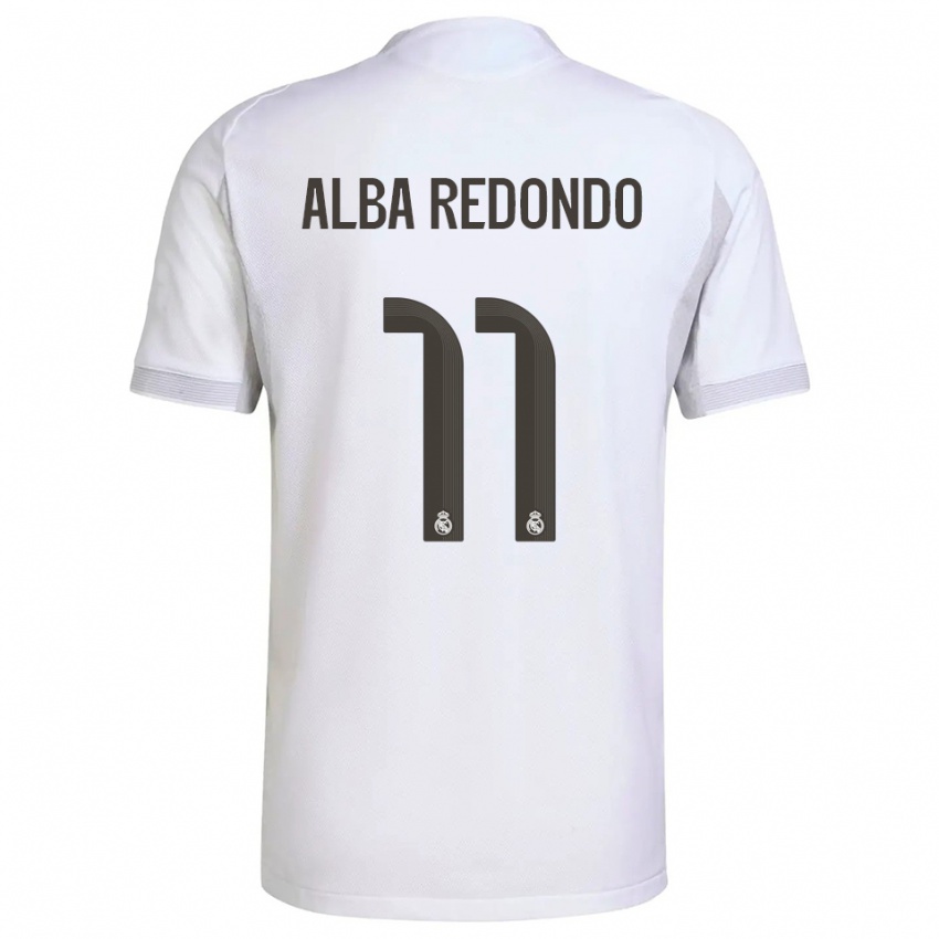 ילדים אלבה רדונדו #11 לבן צהוב ג'רזי ביתית 2025/26 חולצה קצרה