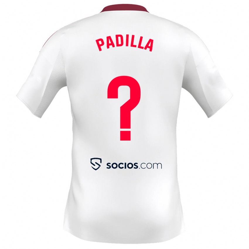 ילדים נטליה פאדייה #0 לבן אדום ג'רזי ביתית 2025/26 חולצה קצרה