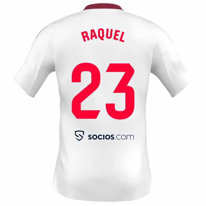 ילדים ראקל מורסיו אפריסיו #23 לבן אדום ג'רזי ביתית 2025/26 חולצה קצרה