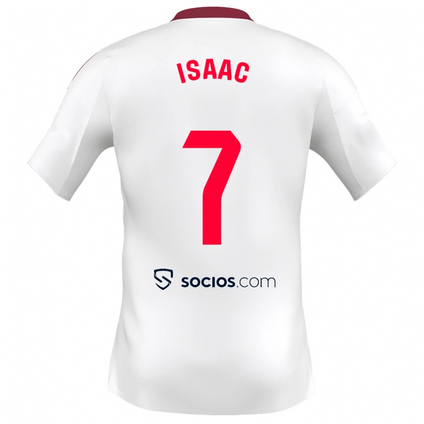ילדים איזק רומרו #7 לבן אדום ג'רזי ביתית 2025/26 חולצה קצרה