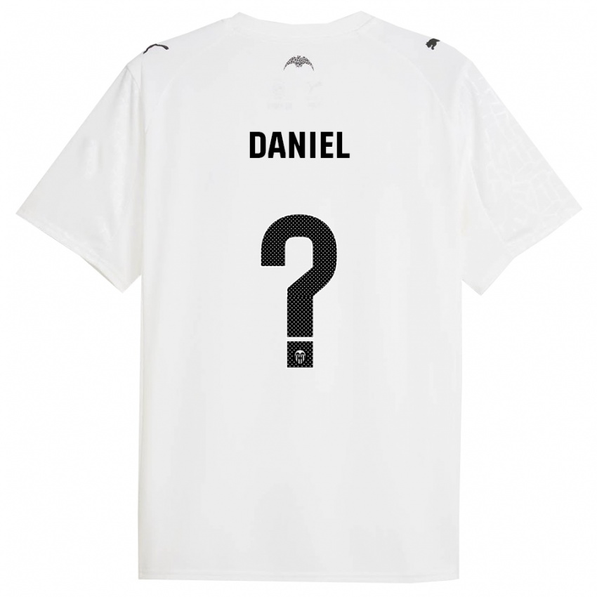 ילדים Daniel Jiménez #0 לבן שחור ג'רזי ביתית 2025/26 חולצה קצרה