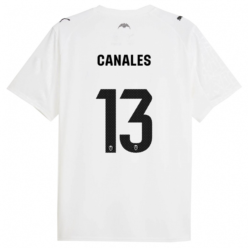 ילדים אנטוניה קנאלס #13 לבן שחור ג'רזי ביתית 2025/26 חולצה קצרה