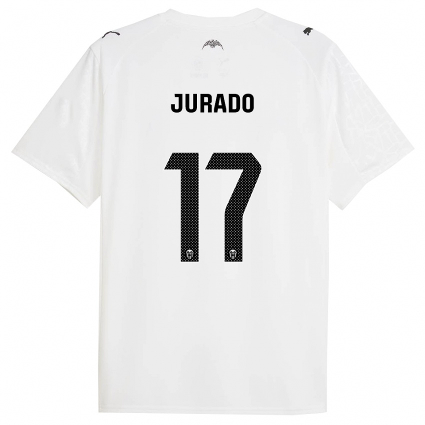 ילדים מארק חוראדו #17 לבן שחור ג'רזי ביתית 2025/26 חולצה קצרה