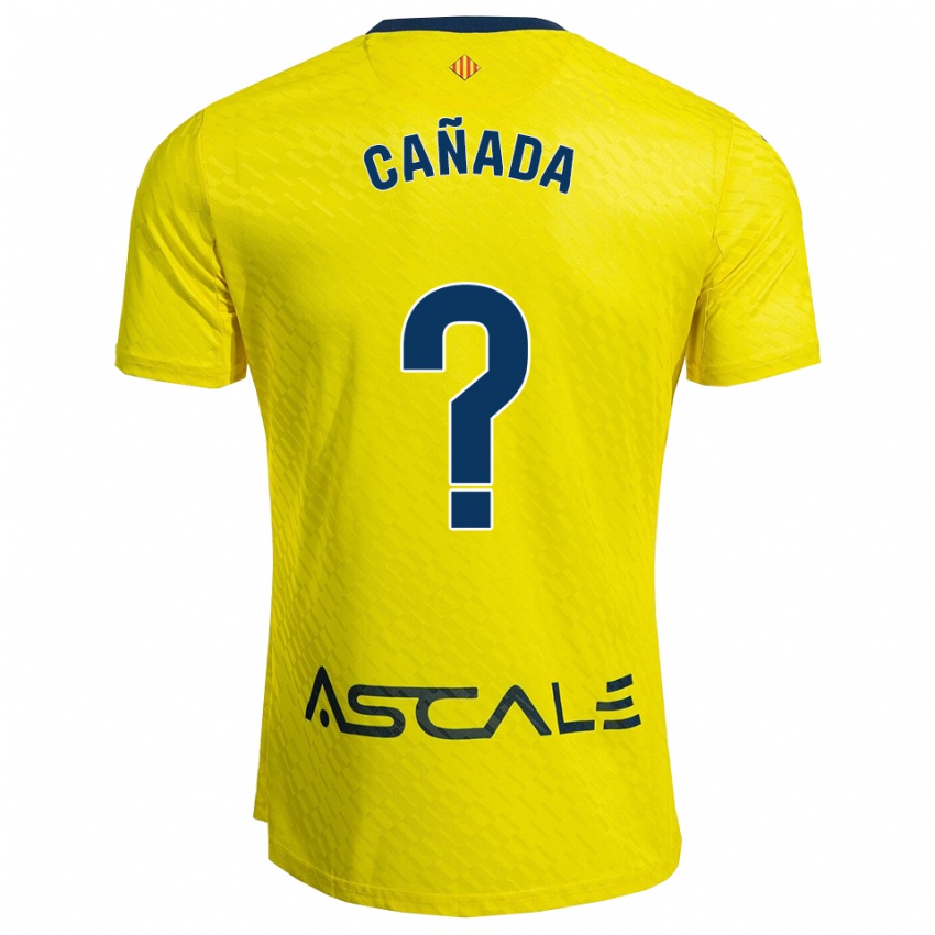 ילדים Raúl Cañada #0 צהוב נייבי ג'רזי ביתית 2025/26 חולצה קצרה