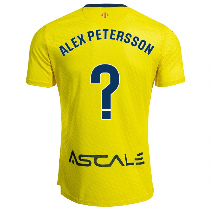 ילדים Max Alex Petersson #0 צהוב נייבי ג'רזי ביתית 2025/26 חולצה קצרה