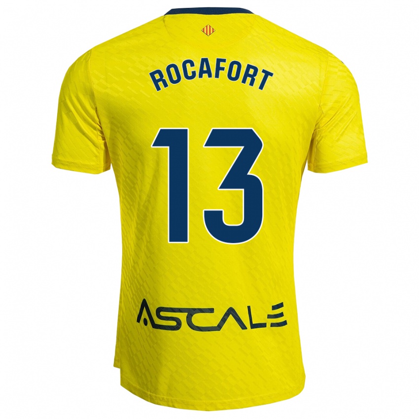 ילדים Rodrigo Rocafort #13 צהוב נייבי ג'רזי ביתית 2025/26 חולצה קצרה