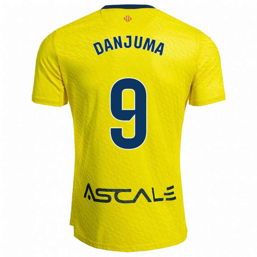 ילדים ארנו דנג'ומה #9 צהוב נייבי ג'רזי ביתית 2025/26 חולצה קצרה