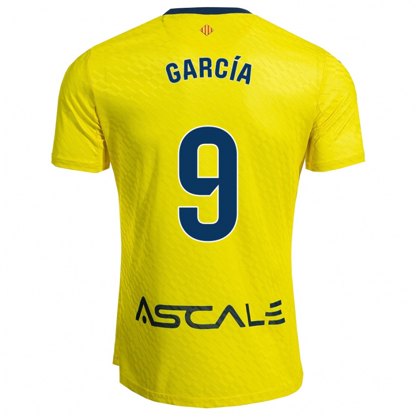 ילדים Albert García #9 צהוב נייבי ג'רזי ביתית 2025/26 חולצה קצרה