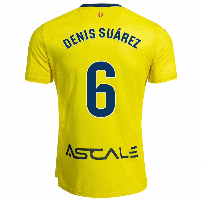 ילדים דניס סוארס #6 צהוב נייבי ג'רזי ביתית 2025/26 חולצה קצרה
