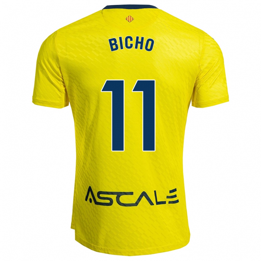 ילדים Bicho #11 צהוב נייבי ג'רזי ביתית 2025/26 חולצה קצרה