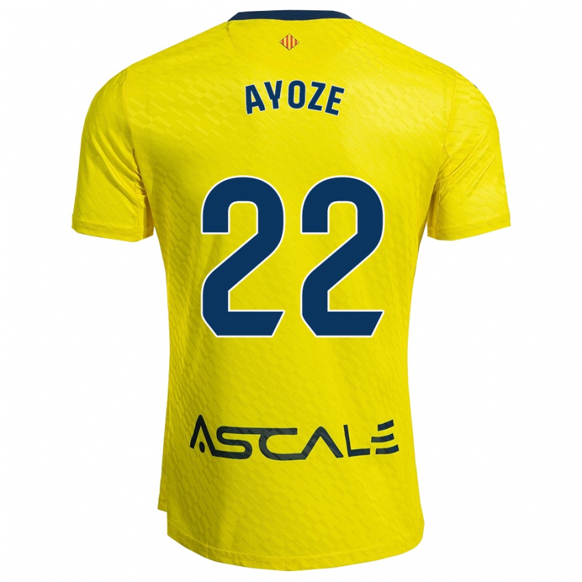 ילדים איוסה פרס #22 צהוב נייבי ג'רזי ביתית 2025/26 חולצה קצרה