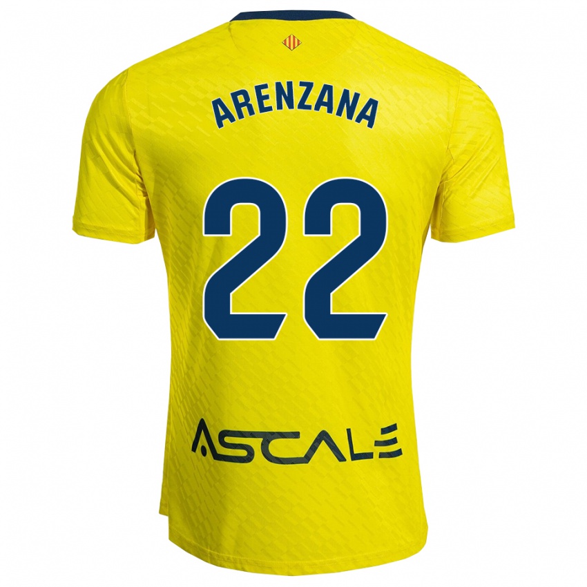 ילדים פאבלו ארנזנה מינגז #22 צהוב נייבי ג'רזי ביתית 2025/26 חולצה קצרה