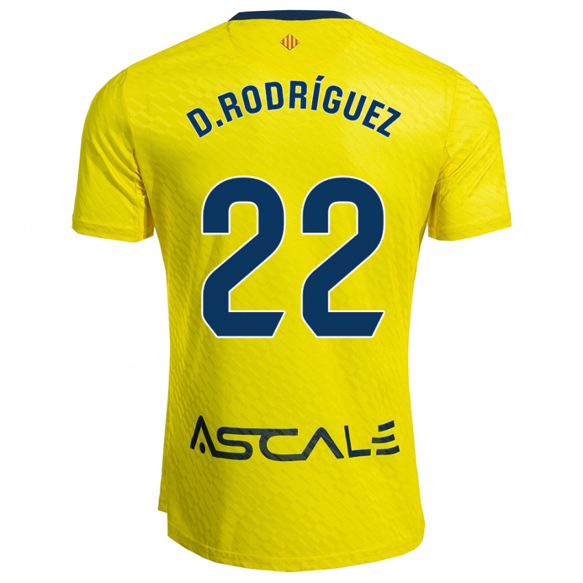 ילדים Daniel Rodríguez #22 צהוב נייבי ג'רזי ביתית 2025/26 חולצה קצרה