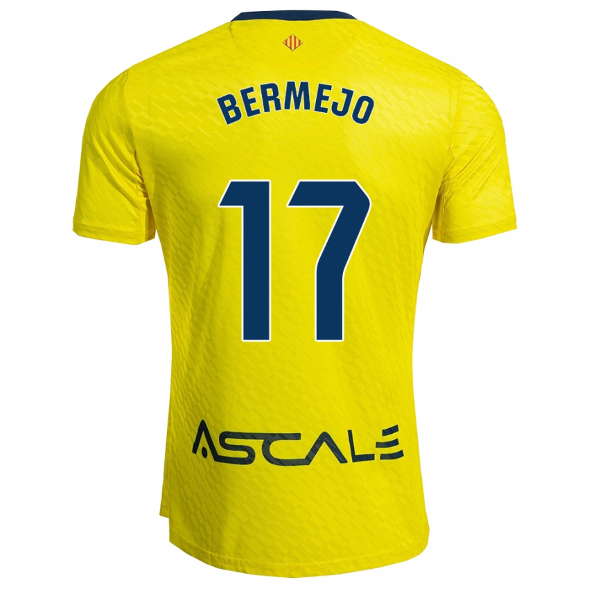 ילדים Celso Bermejo #17 צהוב נייבי ג'רזי ביתית 2025/26 חולצה קצרה