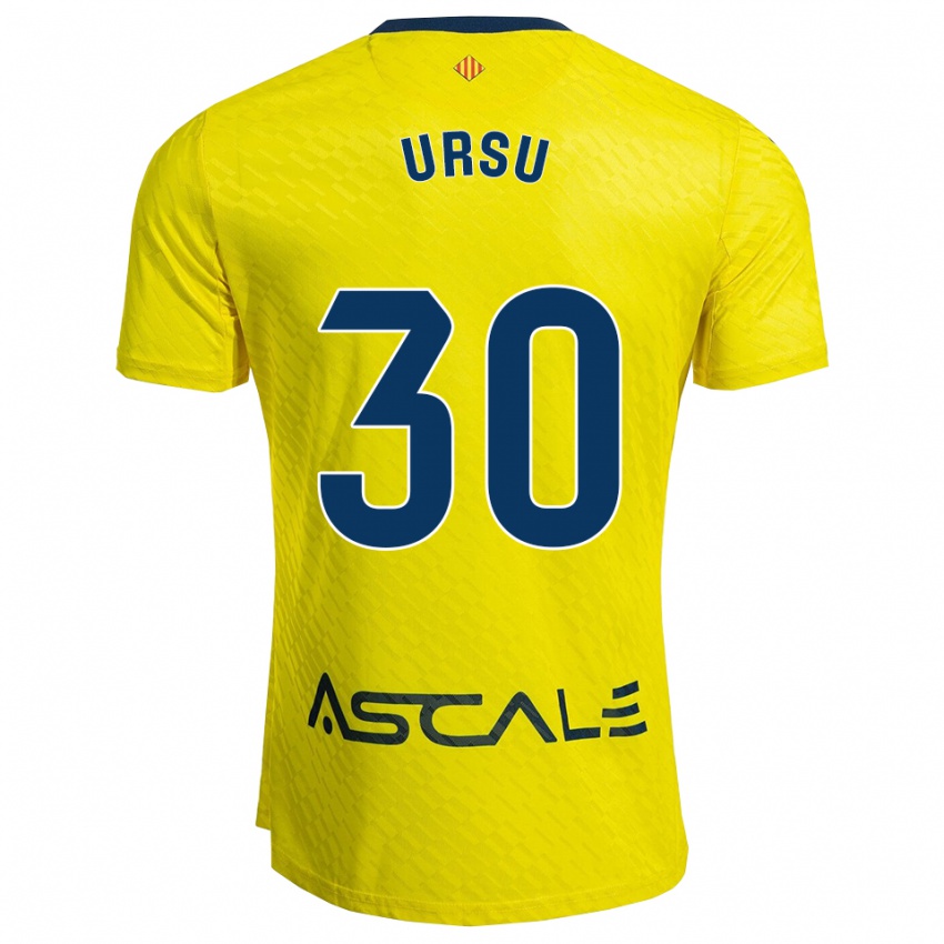ילדים אדוארד אורסו #30 צהוב נייבי ג'רזי ביתית 2025/26 חולצה קצרה