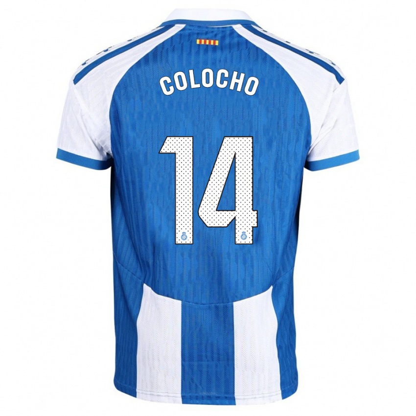 ילדים Itzel Colocho #14 כחול לבן ג'רזי ביתית 2025/26 חולצה קצרה