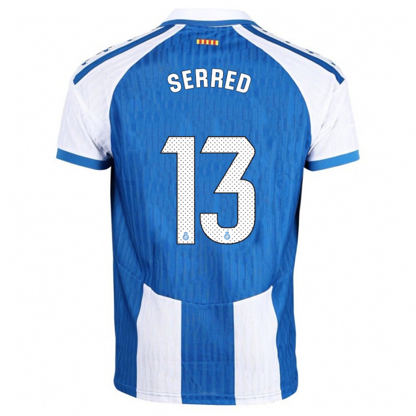 ילדים Llorenç Serred #13 כחול לבן ג'רזי ביתית 2025/26 חולצה קצרה