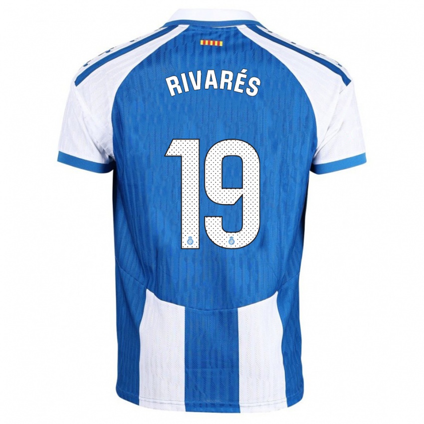 ילדים Sergio Rivarés #19 כחול לבן ג'רזי ביתית 2025/26 חולצה קצרה