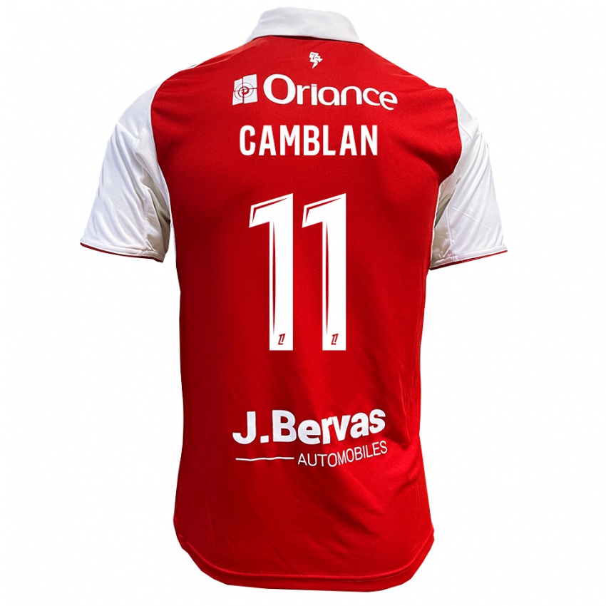 ילדים Axel Camblan #11 אדום לבן ג'רזי ביתית 2025/26 חולצה קצרה