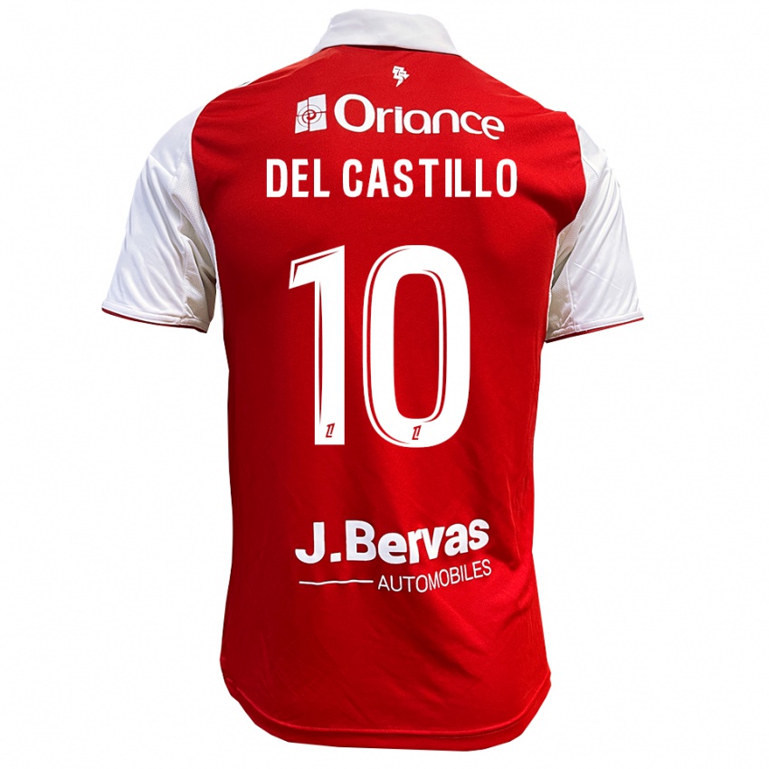 ילדים רומן דל קסטיו #10 אדום לבן ג'רזי ביתית 2025/26 חולצה קצרה