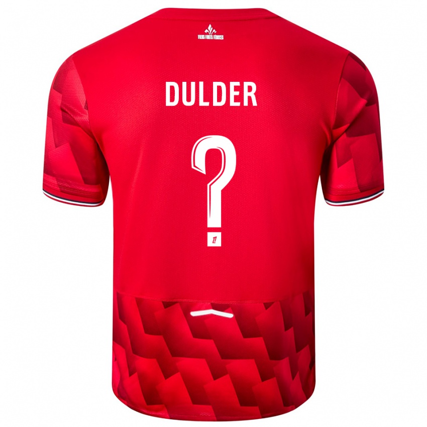 ילדים Sifra Dulder #0 אדום לבן ג'רזי ביתית 2025/26 חולצה קצרה