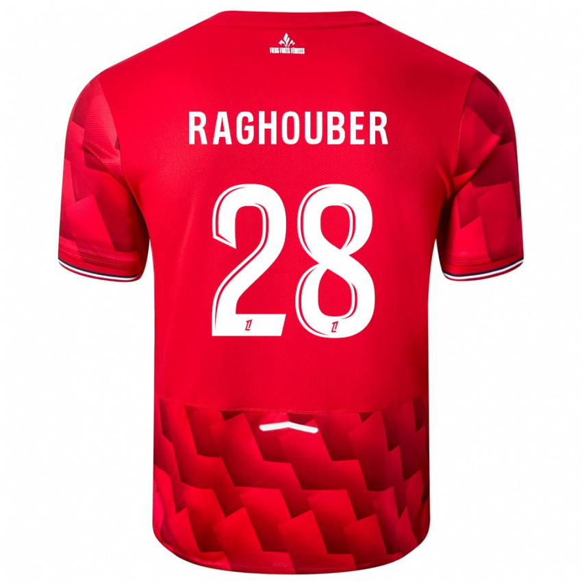 ילדים אוגו רגאובר #28 אדום לבן ג'רזי ביתית 2025/26 חולצה קצרה