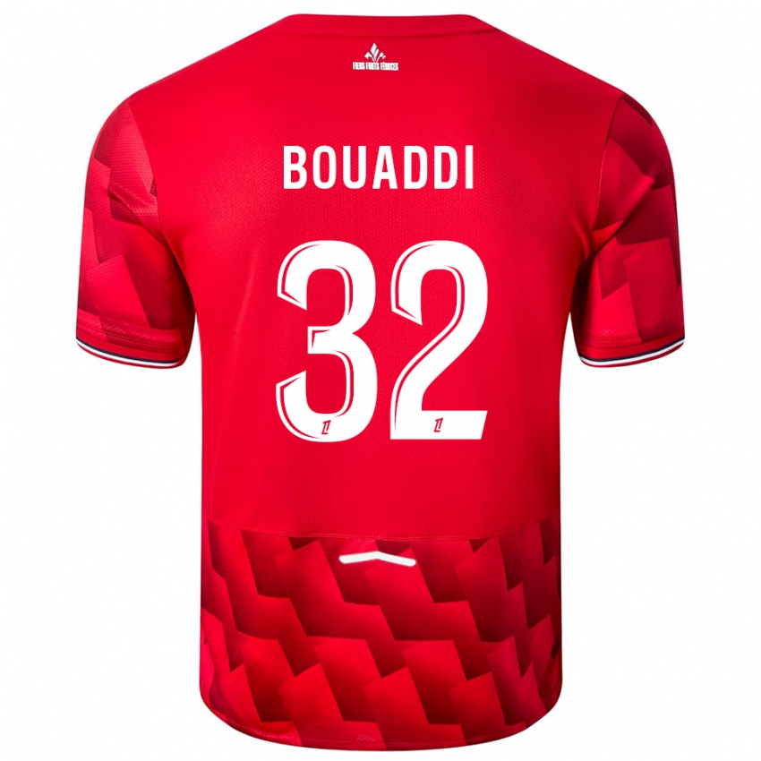 ילדים איוב בואדי #32 אדום לבן ג'רזי ביתית 2025/26 חולצה קצרה