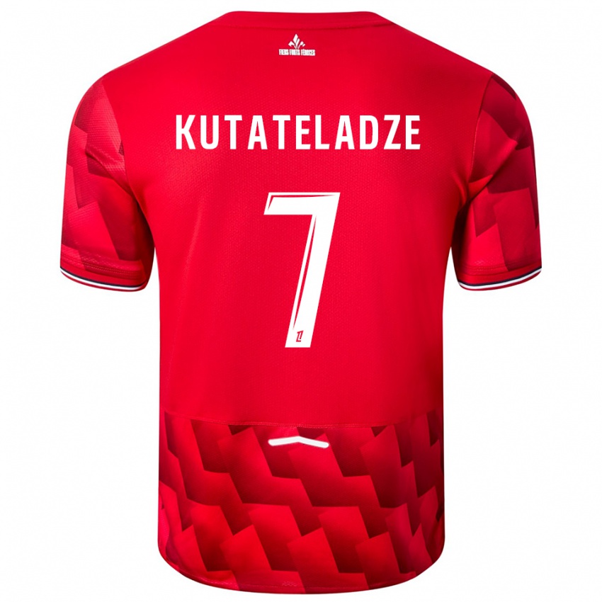 ילדים אלכסנדרה קוטטלדזה #7 אדום לבן ג'רזי ביתית 2025/26 חולצה קצרה