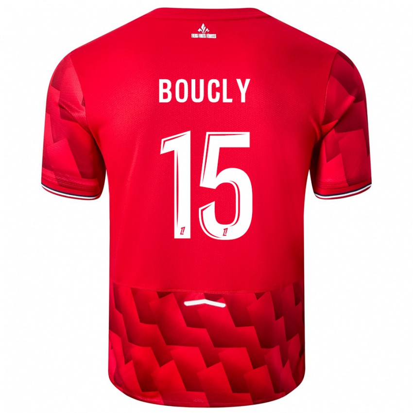 ילדים מייטה בוקלי #15 אדום לבן ג'רזי ביתית 2025/26 חולצה קצרה