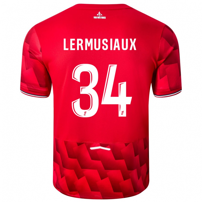 ילדים קריסטל לרמוסיאו #34 אדום לבן ג'רזי ביתית 2025/26 חולצה קצרה