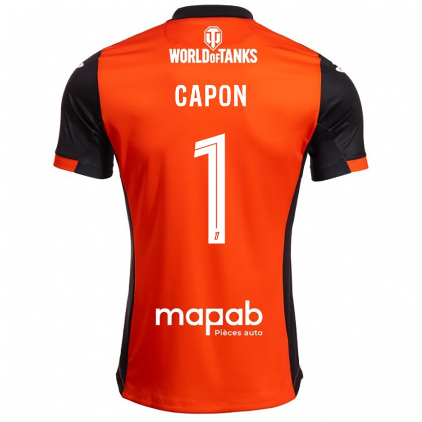 ילדים Emma Capon #1 שחור כתום ג'רזי ביתית 2025/26 חולצה קצרה