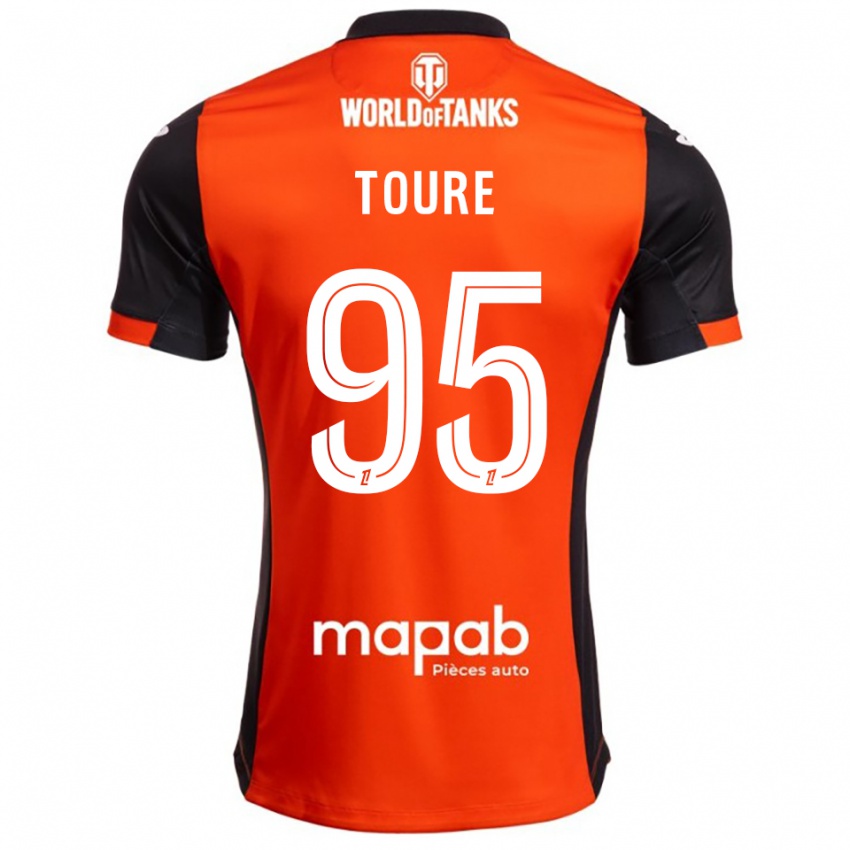 ילדים איסק טורה #95 שחור כתום ג'רזי ביתית 2025/26 חולצה קצרה