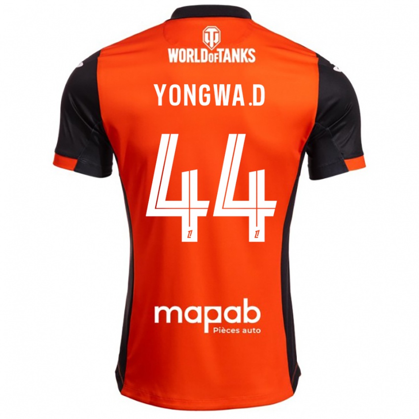 ילדים דרלין יונגווה #44 שחור כתום ג'רזי ביתית 2025/26 חולצה קצרה
