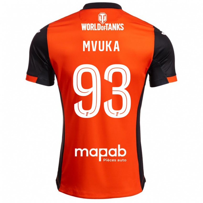 ילדים ג'ואל אמוווקה #93 שחור כתום ג'רזי ביתית 2025/26 חולצה קצרה