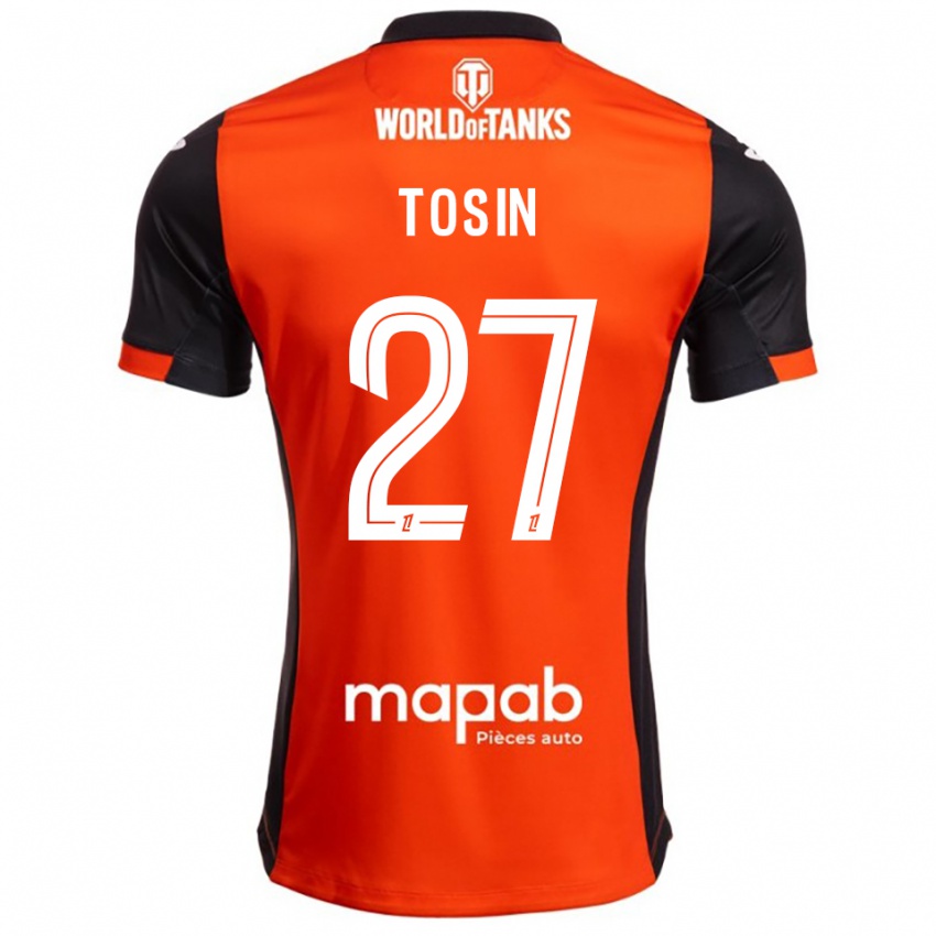 ילדים טוסין אייגון #27 שחור כתום ג'רזי ביתית 2025/26 חולצה קצרה